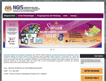 Tablet Screenshot of ngis.mygeoportal.gov.my